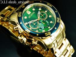 Invicta Men's 0075 Pro Diver Chronograph 18k Gold-Plated Wat