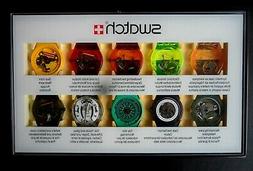 SWATCH 10 step production show case 1994 CLUBPACK1 Color ex 