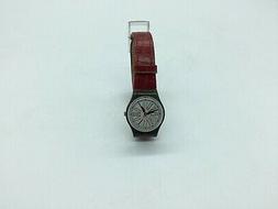 Swatch 1992 Donna Cinturino IN Pelle Rosso