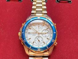 1996 rare Pulsar-Seiko Cronograph Sports 100m Y182 White Pea