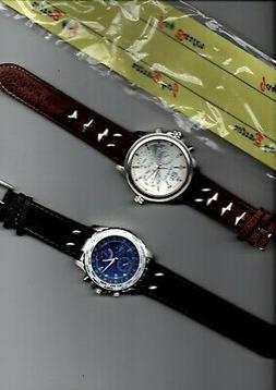2 orologioicrono-look Jay Baxter cinturino vera pelle-garanz