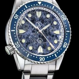 2020 Zelos Mako V3 300M steel blue sodalite dial DIVER RARE