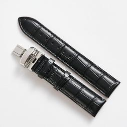 O Con Cinturino Nero Pelle Fatto Per Tissot V8 T361316a