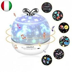 3 in 1 Lampada Proiettore Stelle Bambini, CoPedvic Luce Nott
