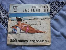 O - Per Dimenticare - Raro -un Disco Per L'estate 1968