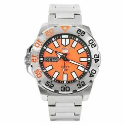 Seiko 5 SPORTS Diver Bambino Arancione Monster Acciaio Argen