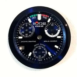 SECTOR 550 QUADRANTE CRONO ALLARM BLU' NUOVO!