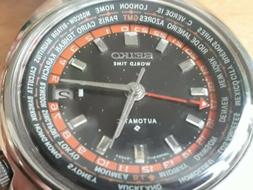 SEIKO 6117-6400 WORLD TIME GMT AUTOMATICO VINTAGE