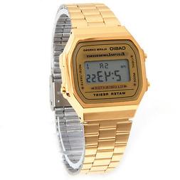 CASIO A168WG-9WDF, ILLUMINAZIONE, CRONOMETRO, ALLARME, CALEN