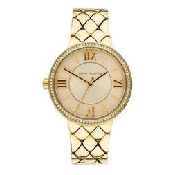 MICHAEL KORS  ACCIAIO DORATO E SWAROVSKY 36MM  NUOVO , LIST 