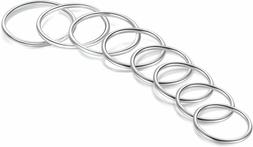 Candyfancy Anello Argento 925 Sterling Fedine Donna Anelli S