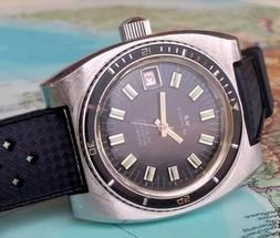 K2 AUTOMATIC DIVER 1970's VINTAGE WATCH SUB ETA 2783 ALL ST.