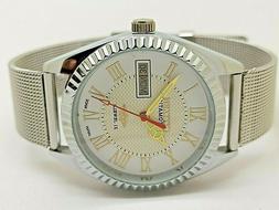 Citizen Automatico Uomo Acciaio Quadrante Bianco Day / Data 