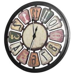 O Parete Multicolore Mdf Orologi Casa 80x5x80cm Arredo Svegl