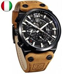 Sportivi Uomo Scheletro Militare Cronografo Uomo Outdoor