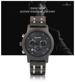 O Bobo Bird Originale Cronografo Lusso Uomo Legno Quarzo Box