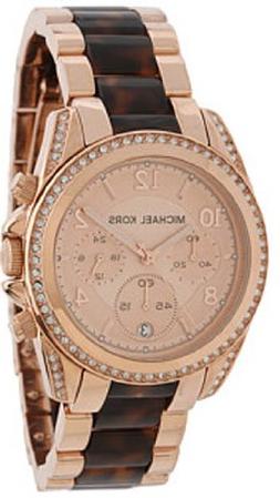 Michael Kors Blair Rose Dial Rose Gold-tone Ladies Watch MK5