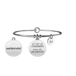 Bracciale Donna Kidult in Acciaio con Frase &ndash; Irony &ndash; Le