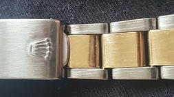 Bracciale originale ROLEX Donna Acciaio/Oro 1970/75