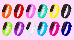 O Bracciale Sport Digitale Uomo Donna Fashion Silicone 9 Col