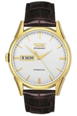 Tissot Men's 'Heritage Visodate' Brown Leather Automatic Wat