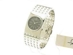 CALVIN KLEIN Grid acciaio quarzo con bracciale rigido refere