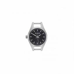 O Time Collection Cassa Silver E Quadrante Nero 701001