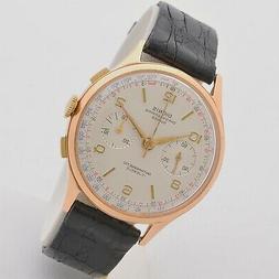 Dionis Chronograph 50s 18 kt rose gold 38 mm manual Landeron