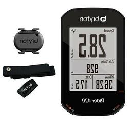 ciclocomputer gps rider 420 con fascia cardio e sensore di c