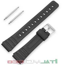 O Casio F-91 18mm Resina Gomma Replace Nero