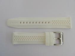 O Fossil In Silicone Bianco 22mm Nuovo