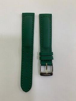 O "sector" Ansa 18 Mm Pelle Verde Scuro -nuovo