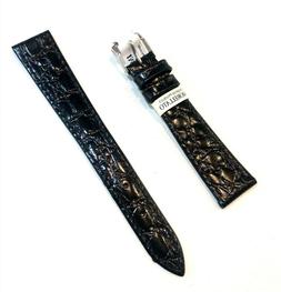 O Da Uomo Morellato In Pelle Stampa Cocco Nero Piatto 16 18 