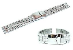O In Acciaio Inox Tipo Swatch Ansa 22-20mm Bracciale Deploya