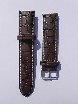 O In Pelle Marrone Molto Scuro Pitonato 18 20 22 24 26 Mm