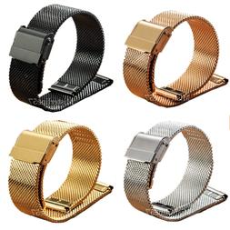 O Maglia Milano Mesh Bracciale Ricambio 16-18-20-22mm 5 Colo