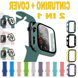 O Silicone Apple Watch Serie 5/4/3/2/1 38/40mm 42/44mm + Cov