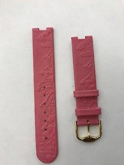 O "tissot Wood Watch" Ansa 18 Mm Pelle In Rilievo Rosa