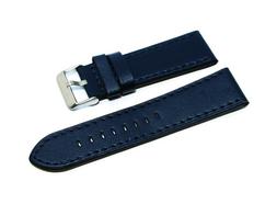 O In Cuoio Tranciato Vera Pelle Blu 24mm Tipo Panerai