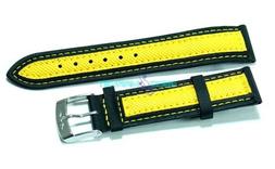 Cinturino per orologio in tessuto cordura 20mm nero