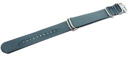 O In Tessuto Nato Zulu Grigio Ansa 18mm Cordura 409