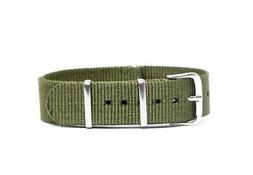 O Tessuto Cordura Nato Ansa 20mm Verde Kanvas Watch Strap