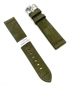 O Morellato 20-22 Mm Pelle Cuoio Verde Scamosciata Liscia