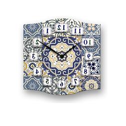 O Analogico Da Parete 38 X 38 Azulejos Blue Casa Cucina Uffi