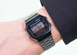 Casio collection crono da uomo donna vintage acciaio allarme
