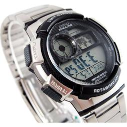Casio Collection da uomo crono timer 5 allarmi led bracciale