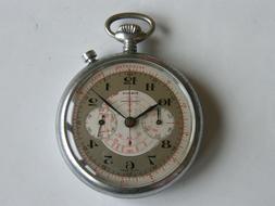 PIERCE-CRONO-MONOPULSANTE-DA TASCA-ANNI 40-BITONALE-RUOTA A 