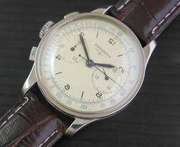 Longines cronografo acciaio calibro 13ZN flyback 1936 circa
