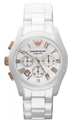 O Cronografo Da Donna Emporio Armani Ar1416 Ceramica Nuovo