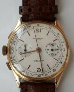 Cronografo oro Vintage Cronographe Suisse 35mm